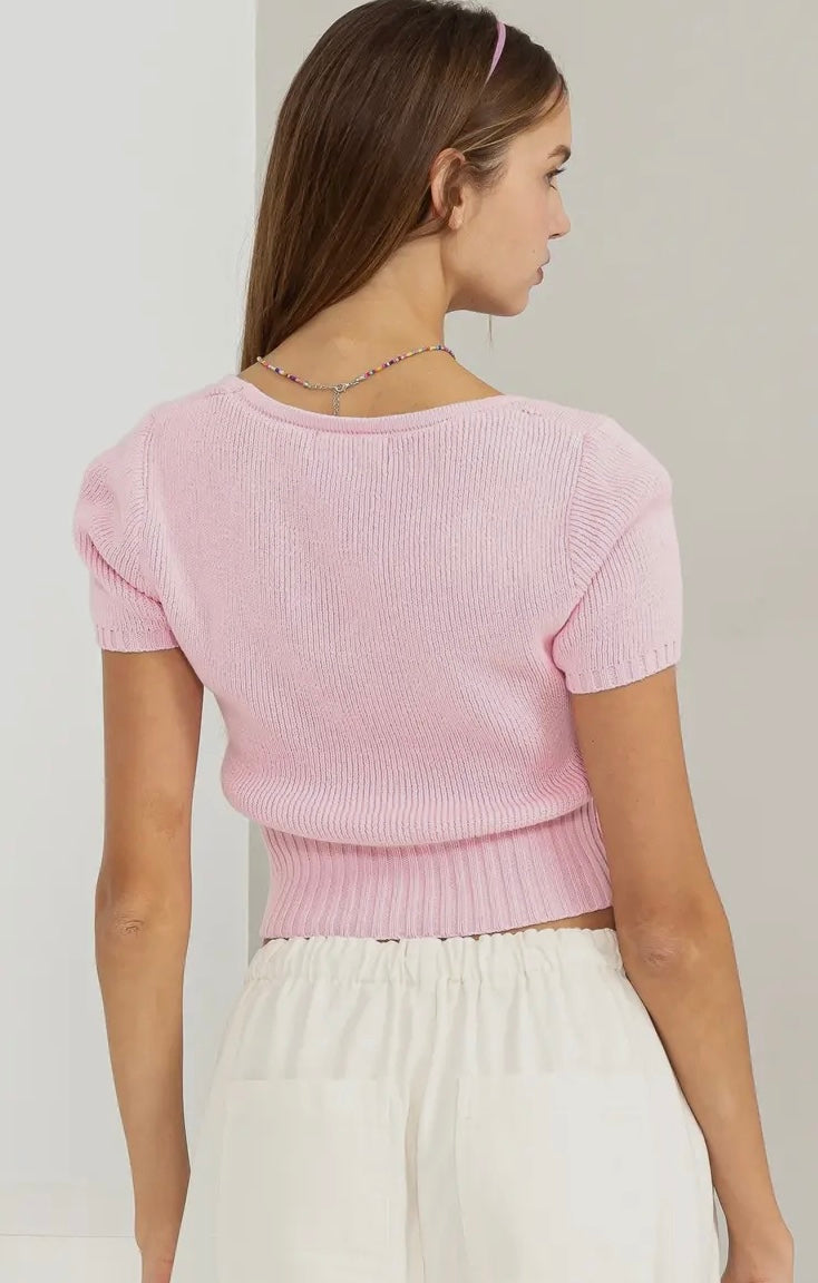 Scoop Neck Knit Top
