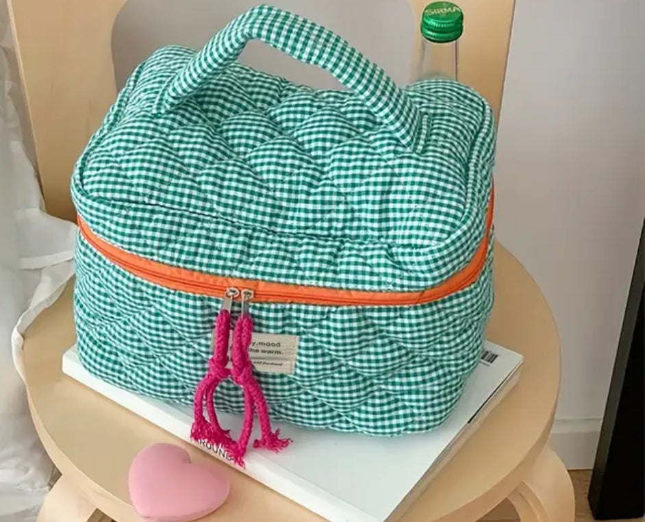 Quilted Cosmetic Bag