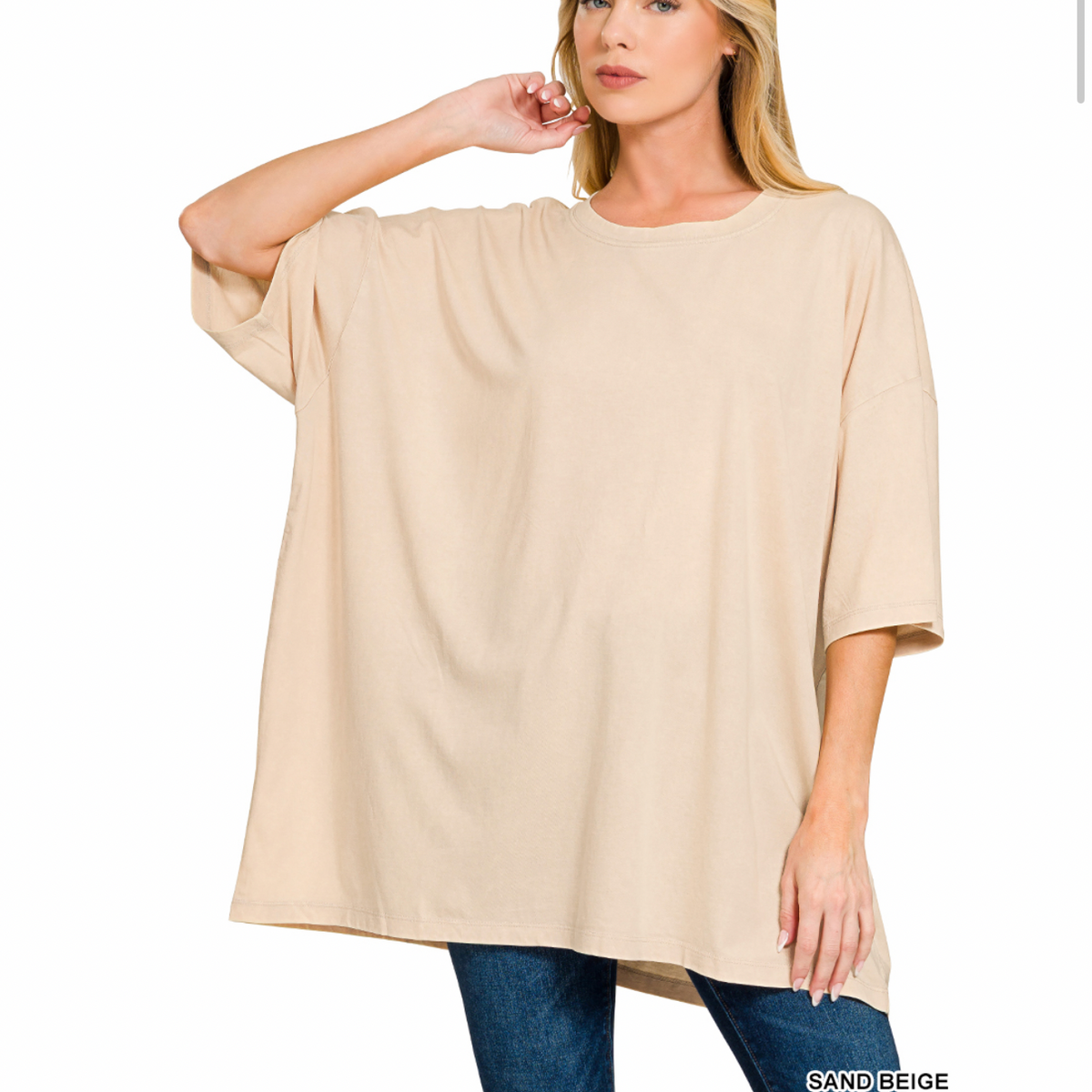 Exclusive TN Oversized Vintage Wash Boyfriend Tee