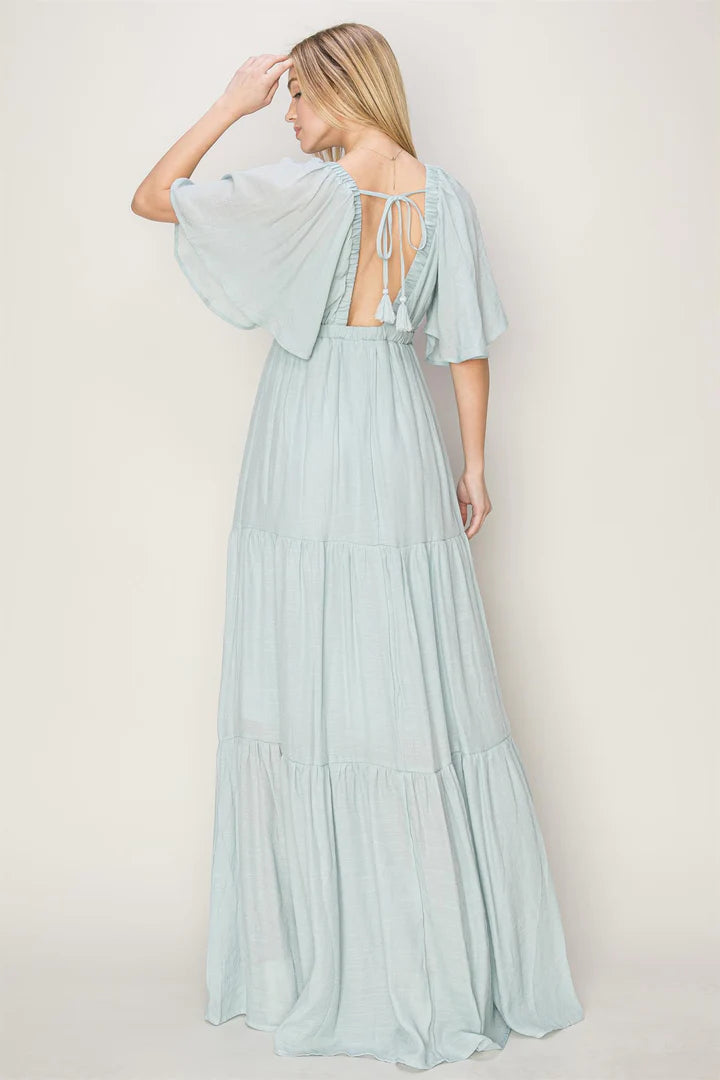 Open Back Tiered Maxi