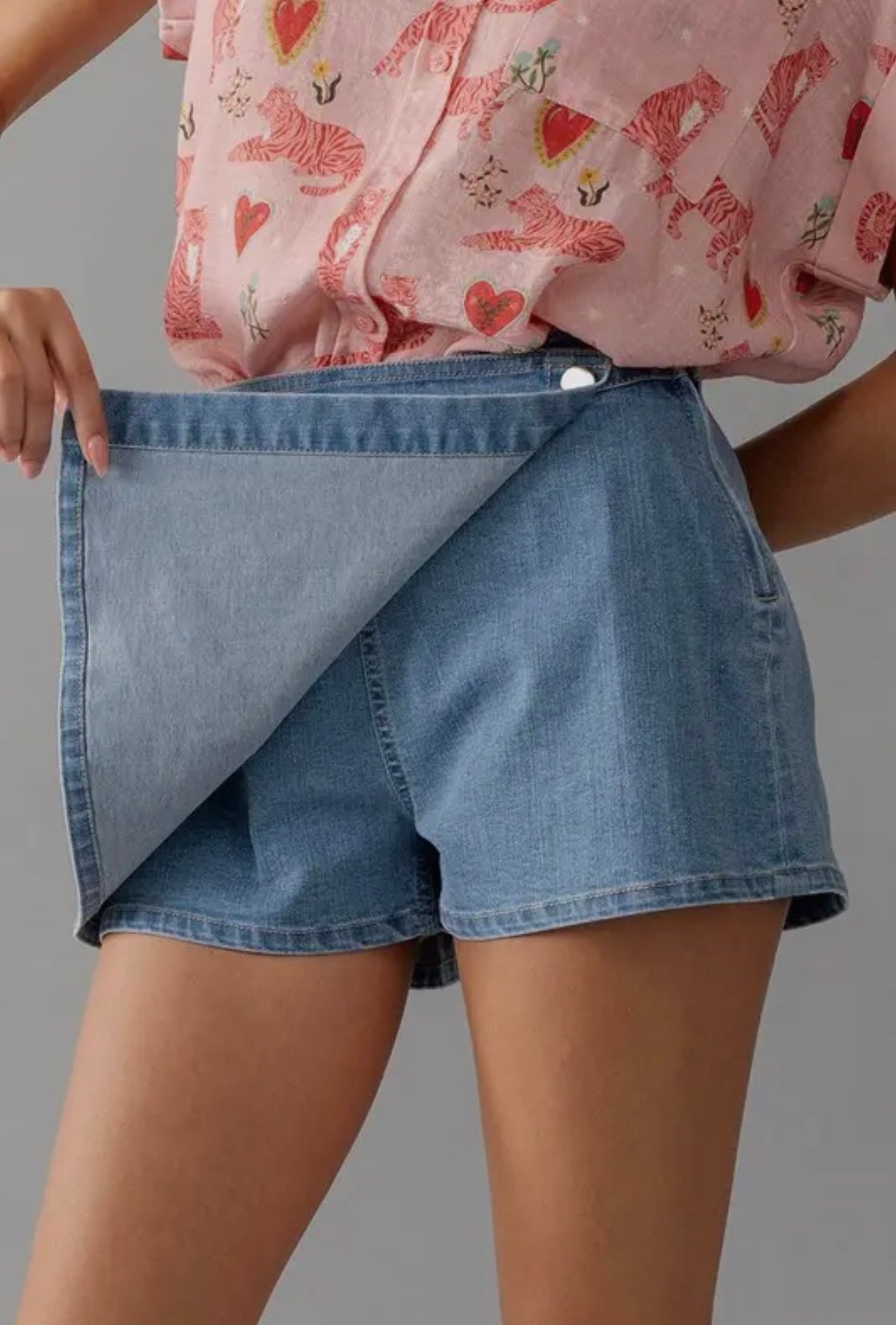 Denim Skort