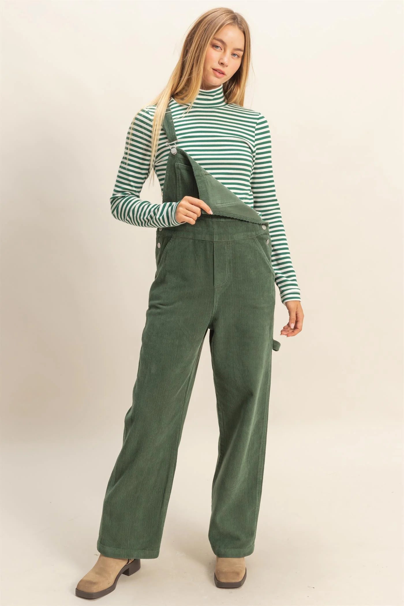 Mineral Washed Corduroy Overall