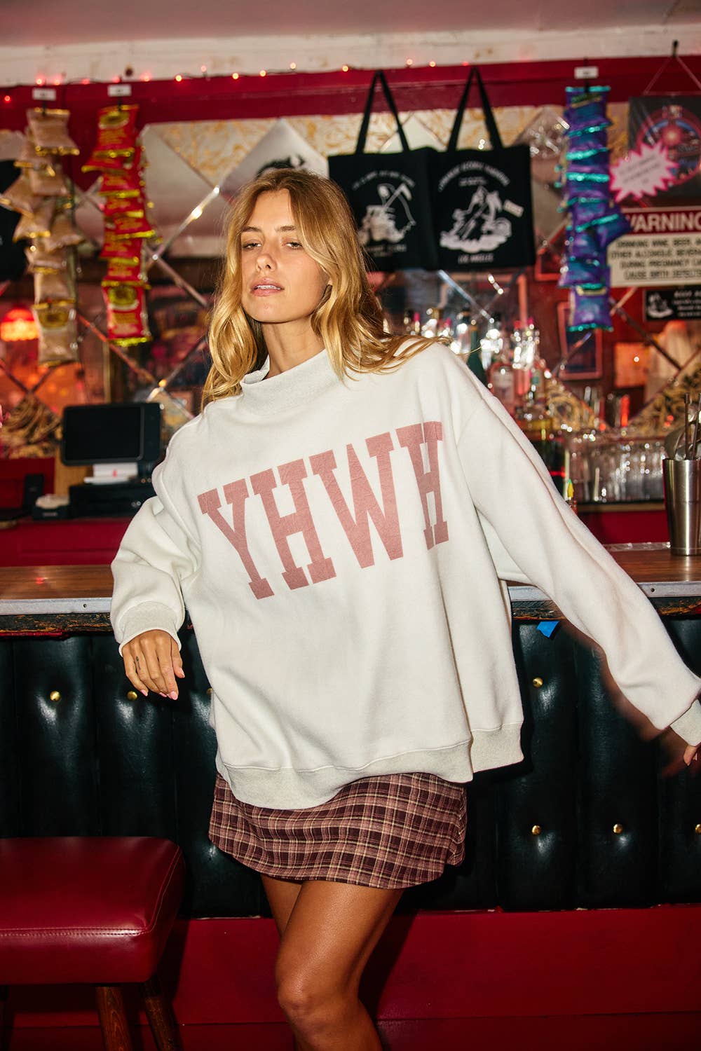 'YESHUA & YHWH' Reversible Mockneck Sweatshirt