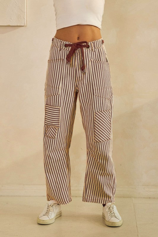 Washed Vintage Stripe Pants
