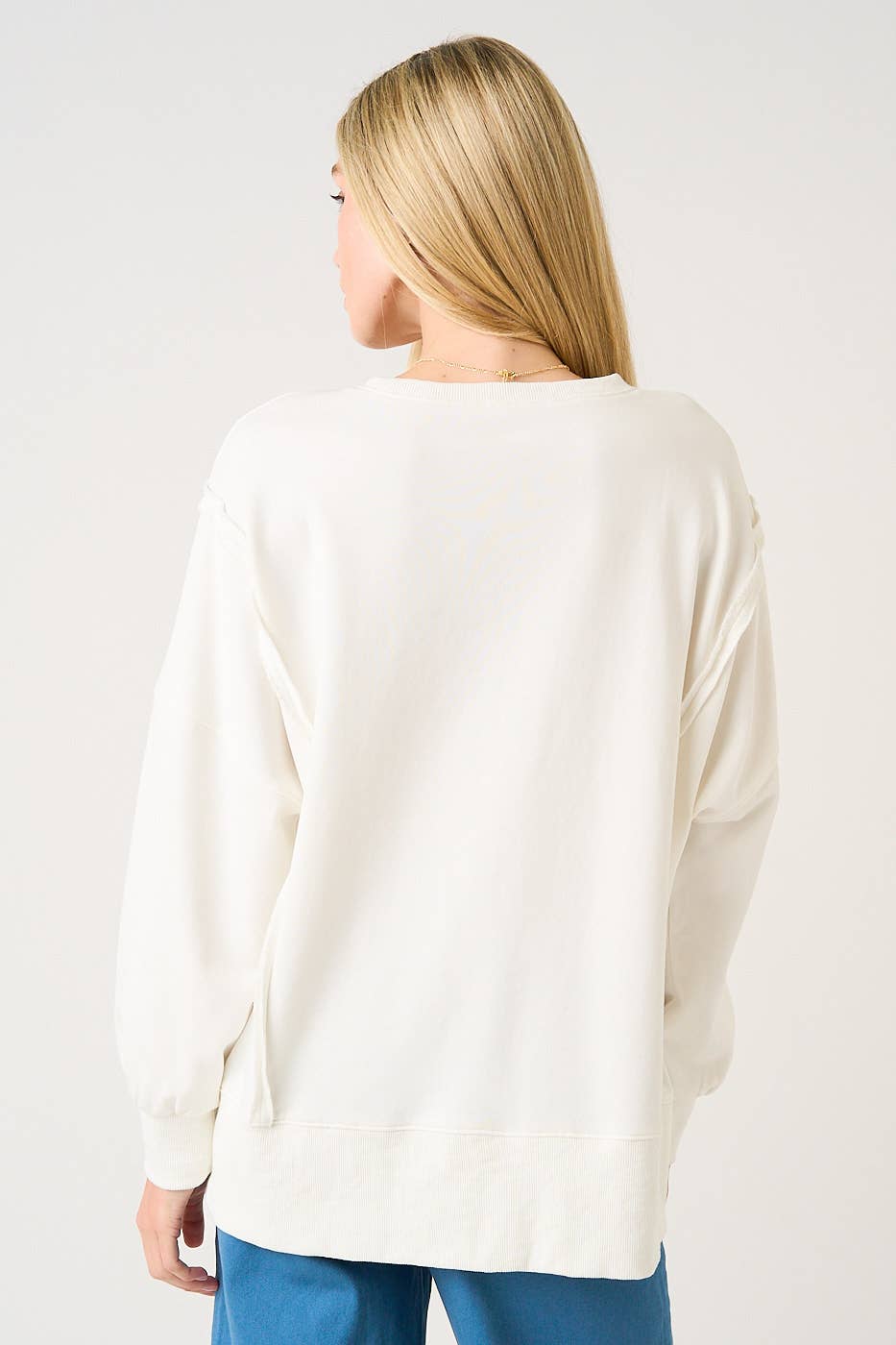 JESUS LOVES YOU PATCHWORK MINERAL WASH SWEATSHIRT