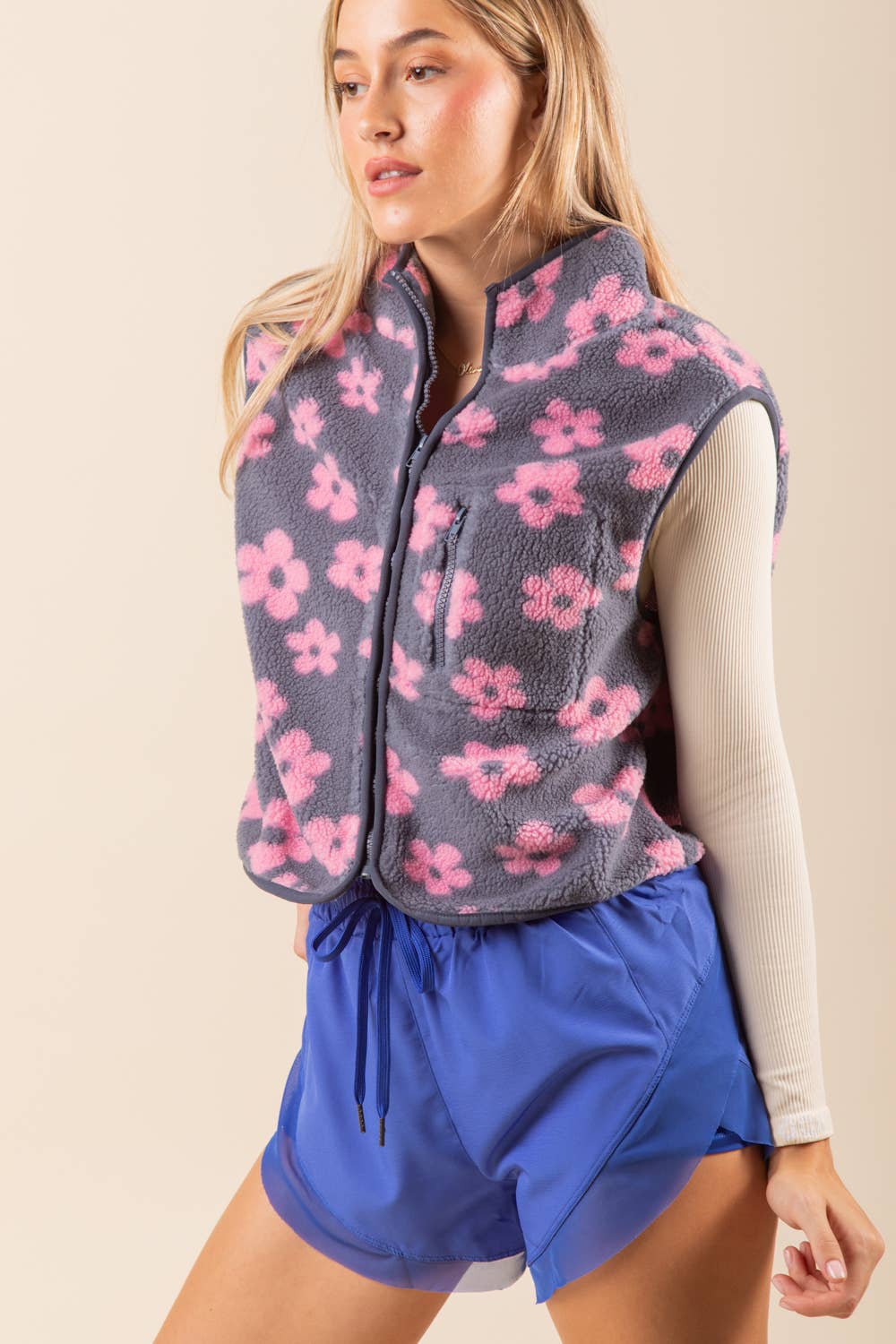 Printed Cute Fleece Vest