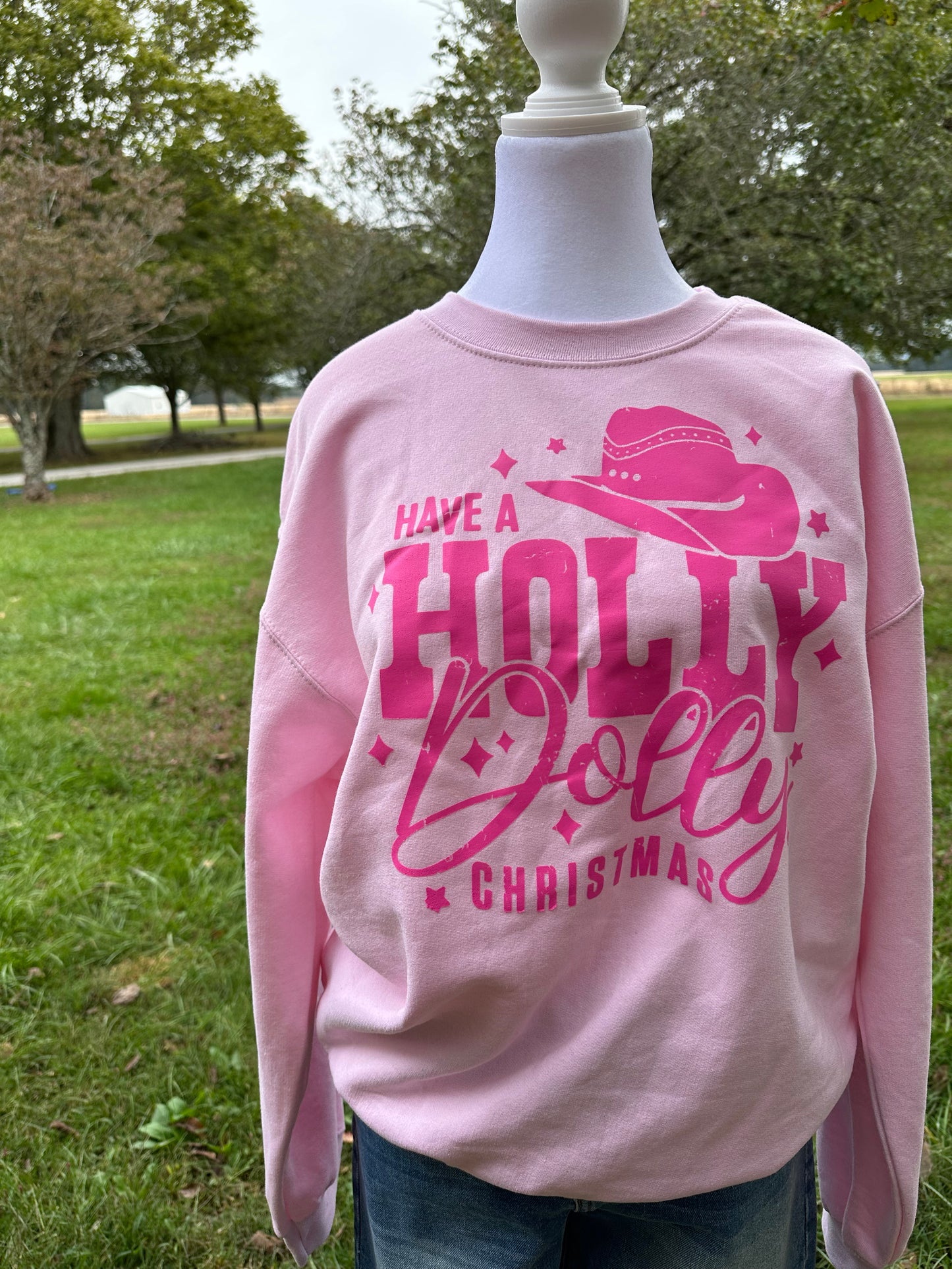 Holly Dolly Christmas Crewneck (3 colors)