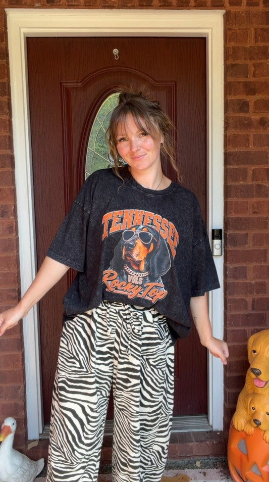 Good Ole Rocky Top Oversized Vintage Boyfriend Tee