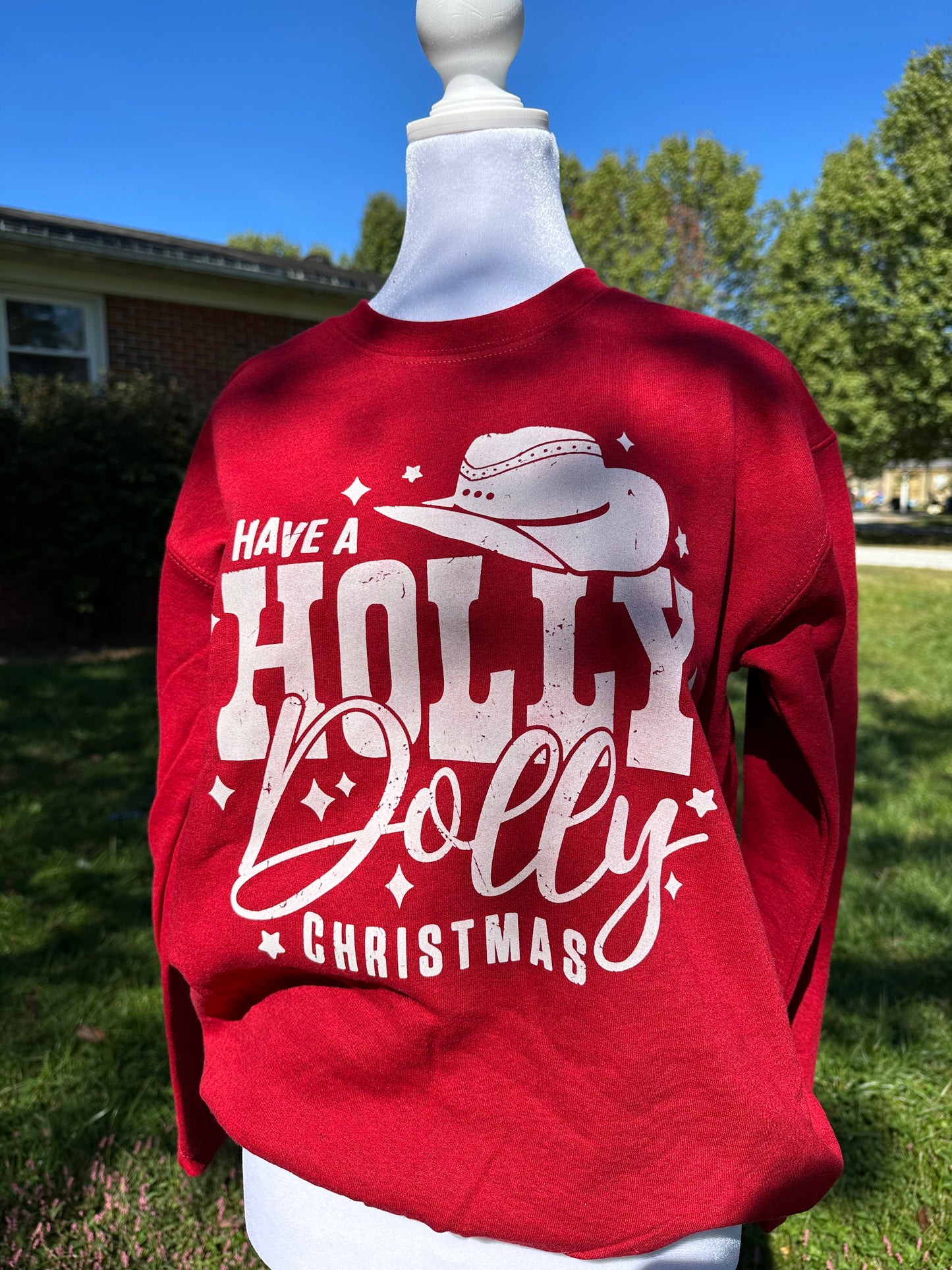 Holly Dolly Christmas Crewneck (3 colors)