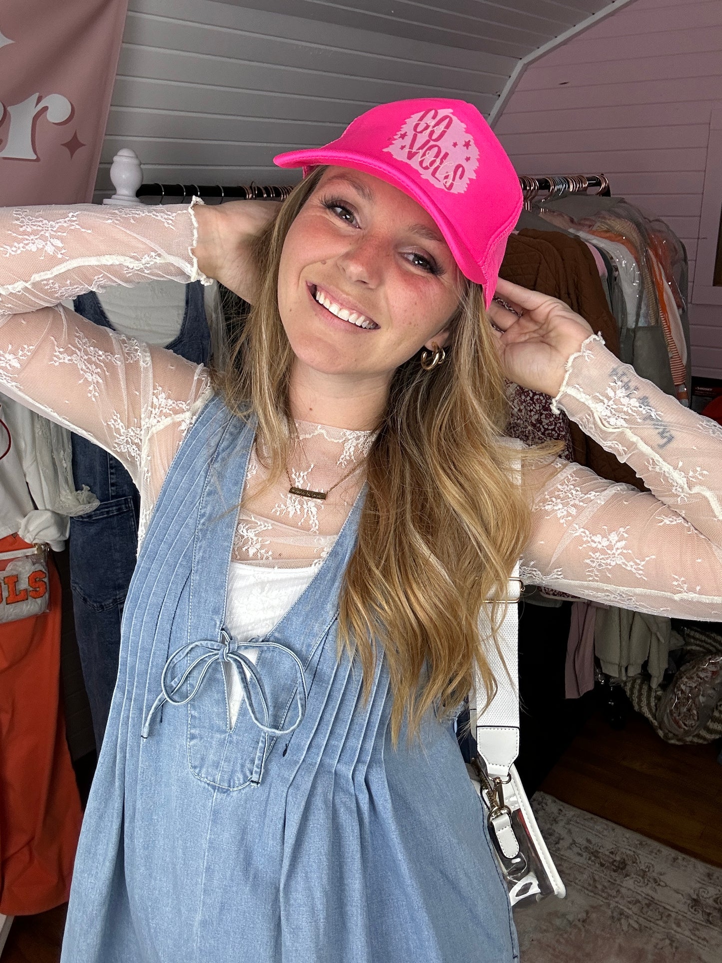 Pink “Go Vols” Trucker Hat