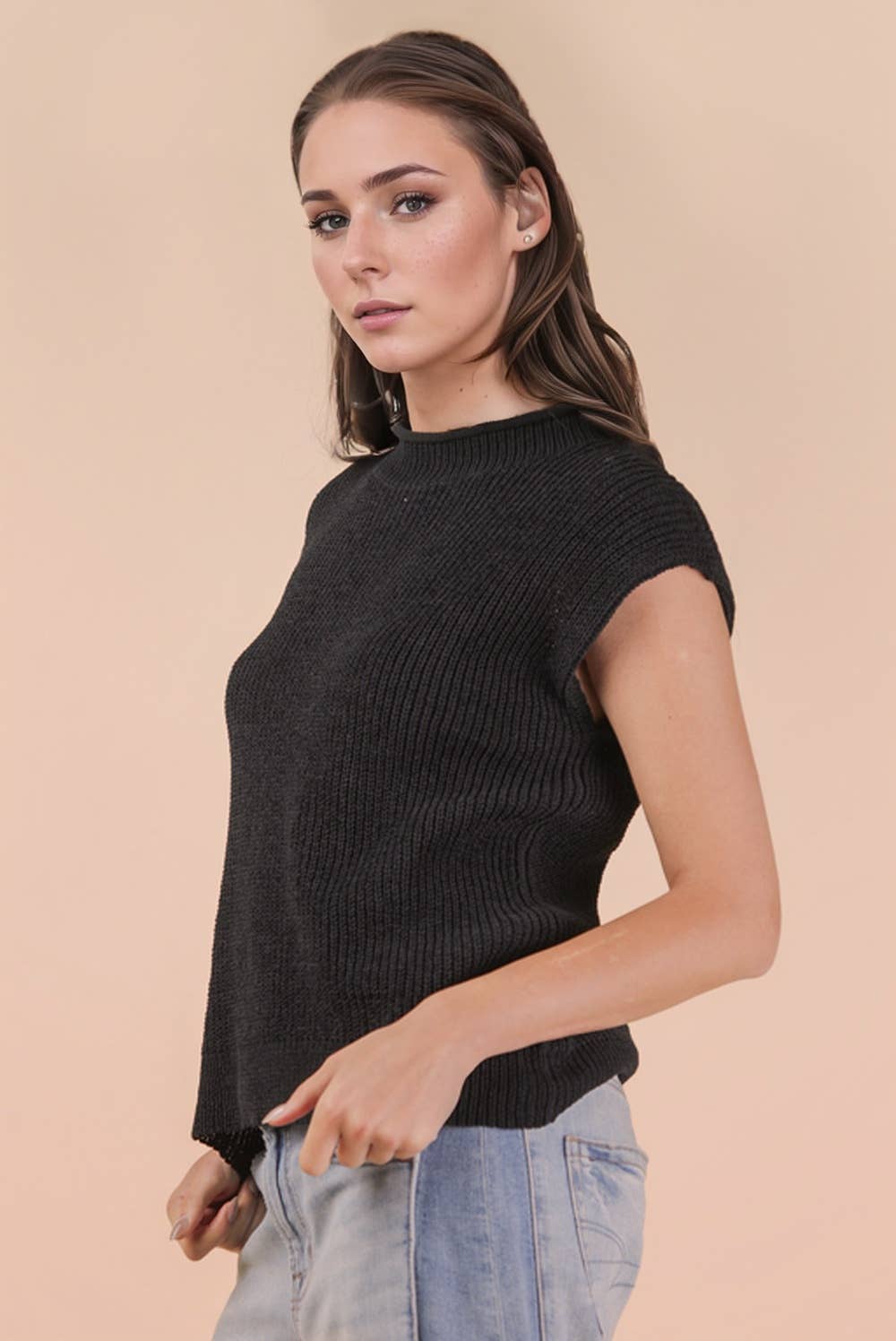 Oversized Soft Knit Sweater Vest Top (3 colors)