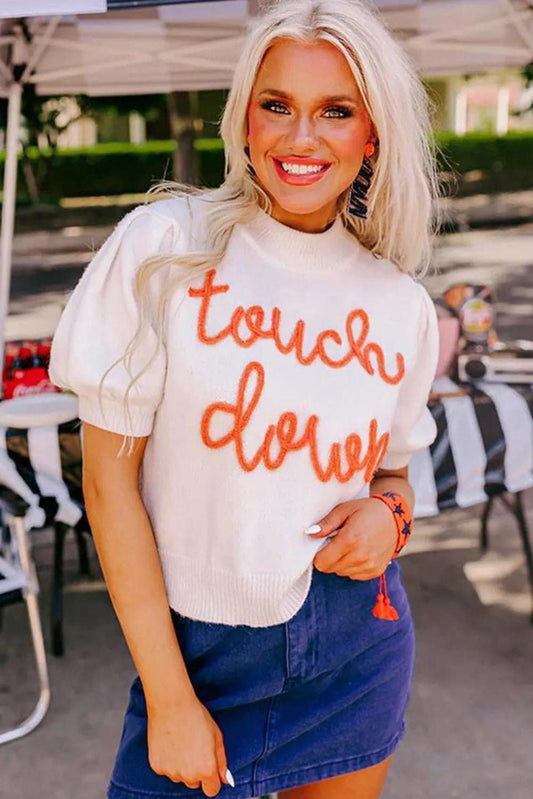 Touchdown Puff Sleeve Top