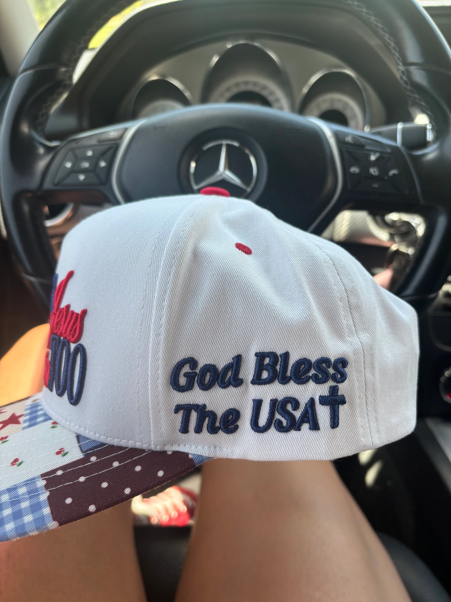 Loves Jesus and America too Hat