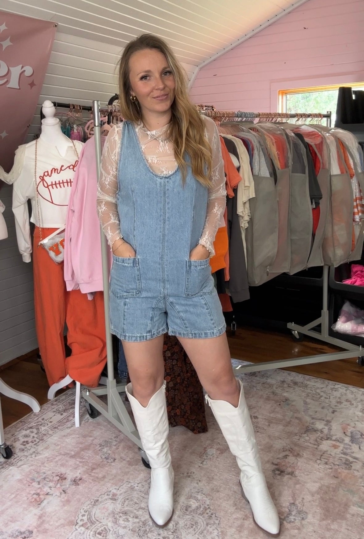 Denim Short-alls