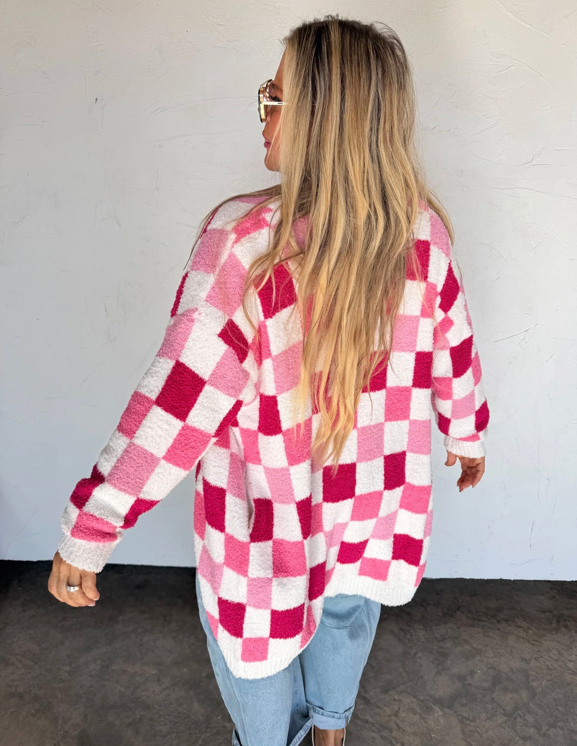 Checkered Cloud Cardigan