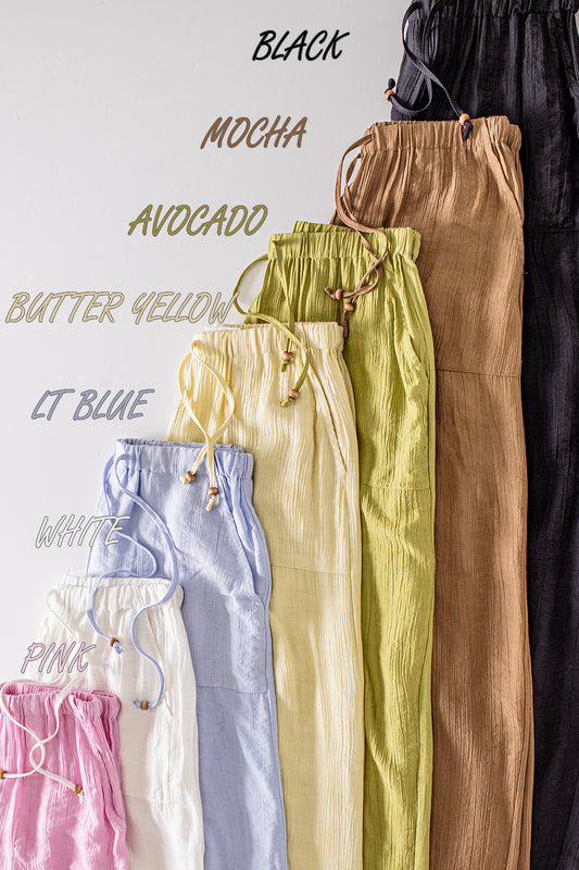 Wide Leg Woven Pants