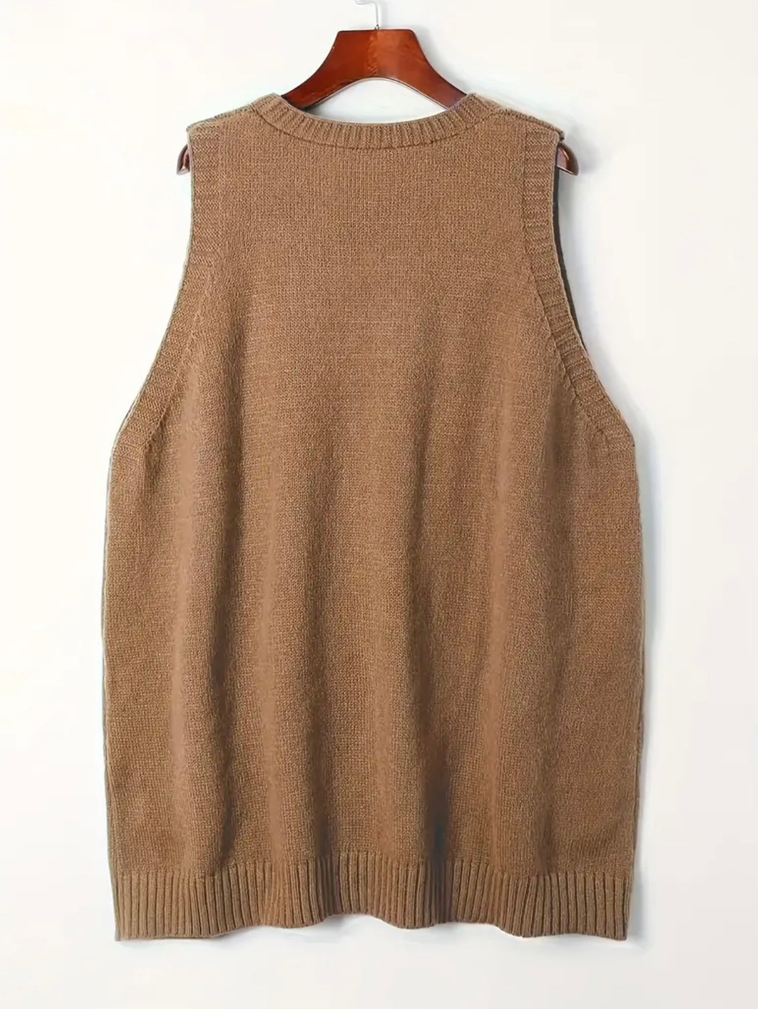 Knitted Sweaterdress Vest