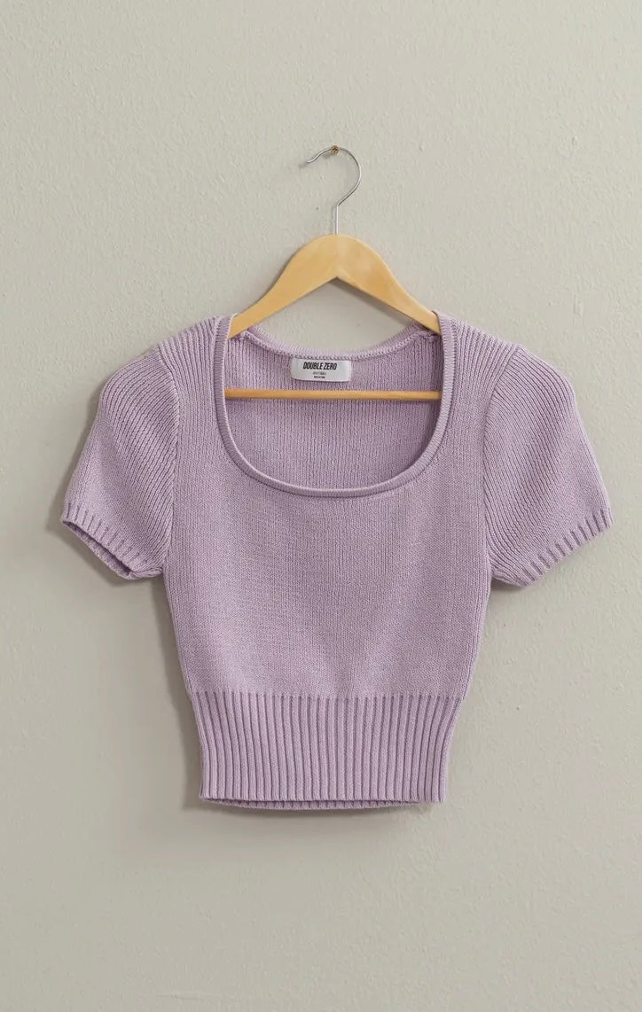 Scoop Neck Knit Top