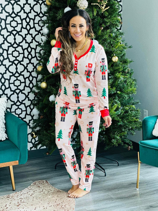 Pink Nutcracker Christmas Pajamas