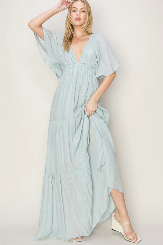 Open Back Tiered Maxi