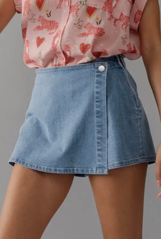 Denim Skort
