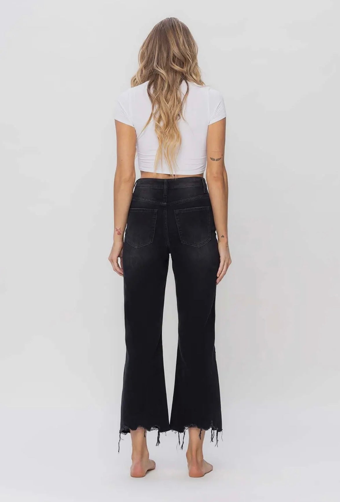 90S Vintage High Rise Crop Flare
Jean