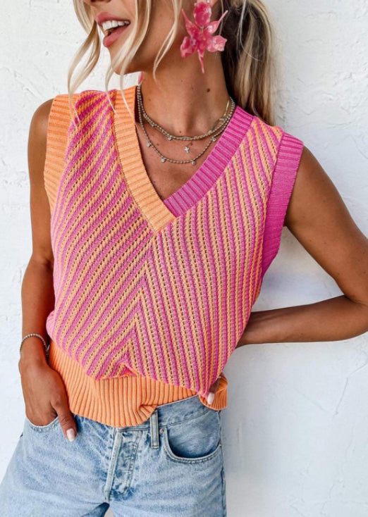 Citrus Squeeze Knit Vest