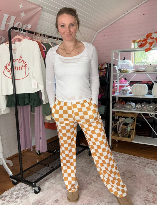 Checkered Pants