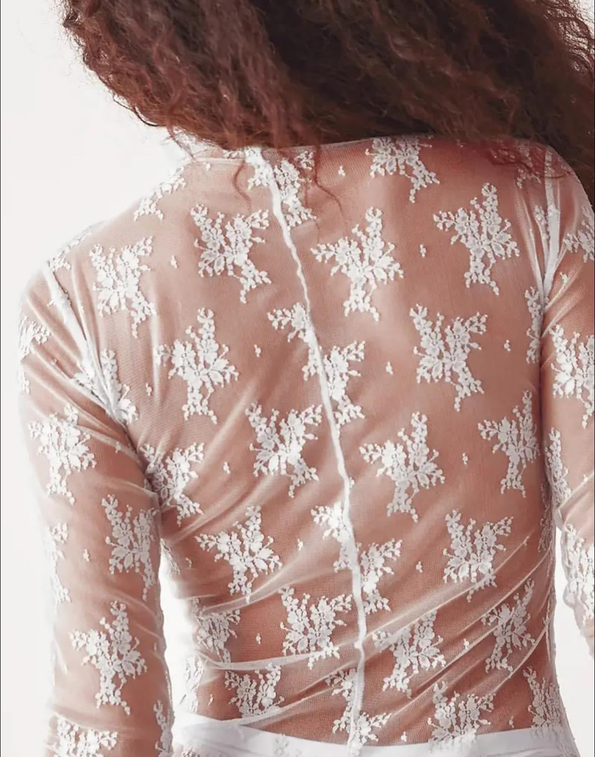 Lace Sheer Layering Top