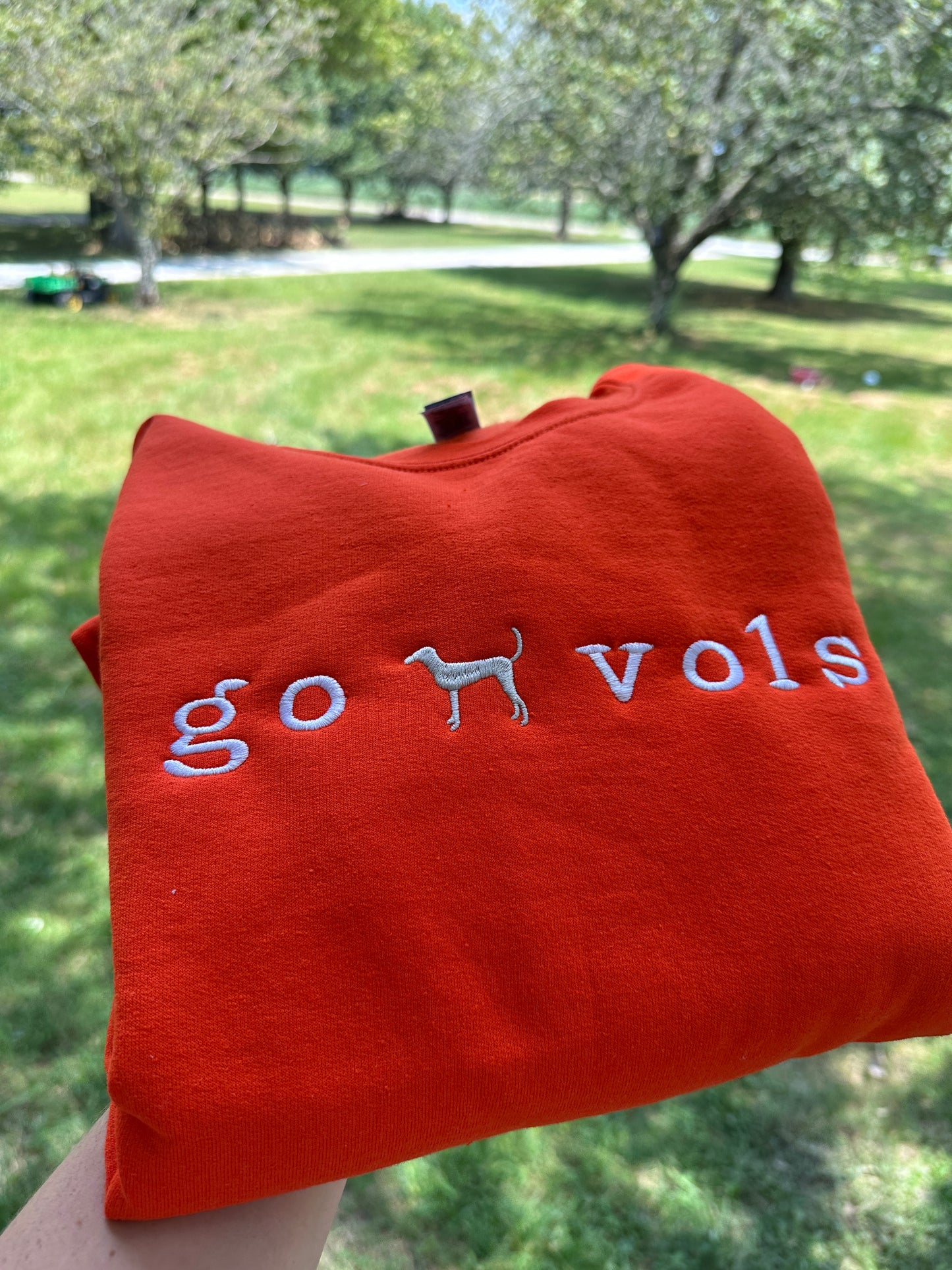 Embroidered “go vols” Crewneck