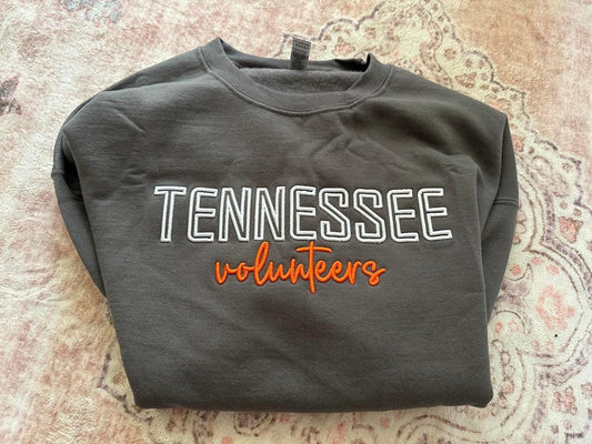 Puff Embroidered Tennessee Volunteers Crewneck