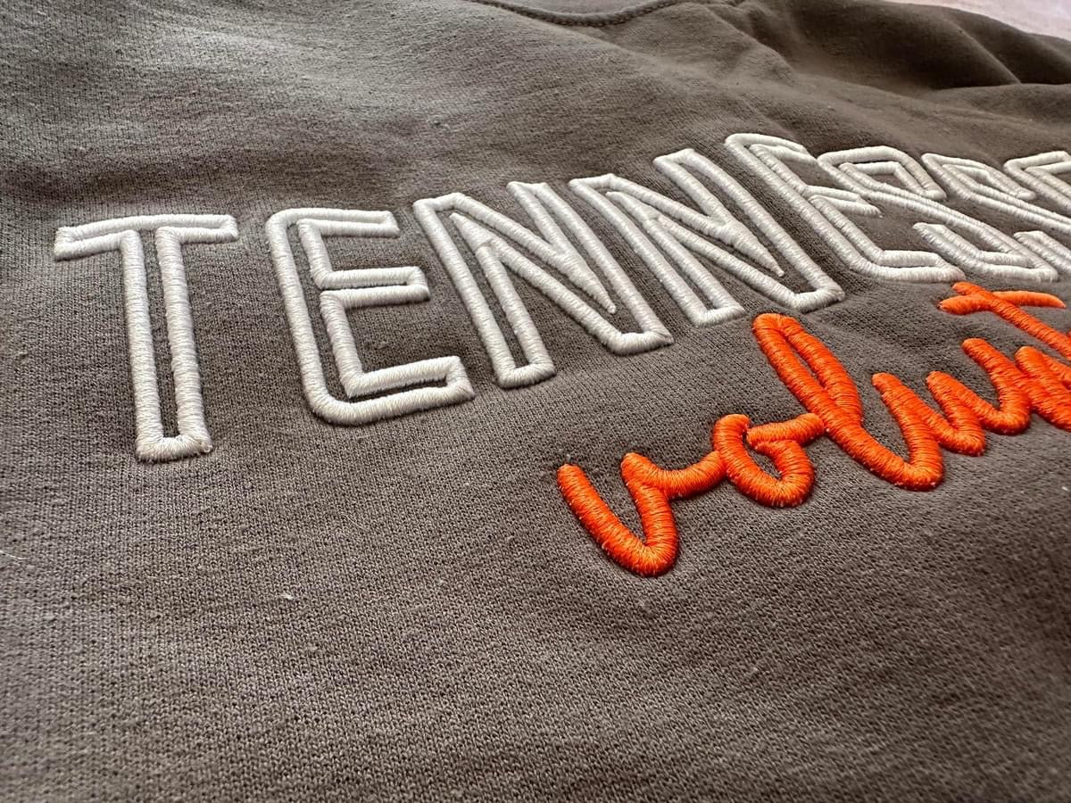 Puff Embroidered Tennessee Volunteers Crewneck