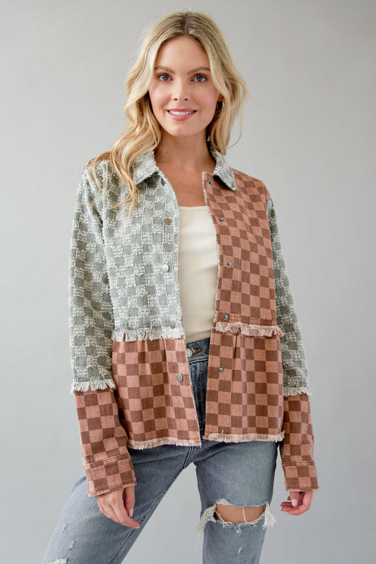 Mixed Checkered Jacket