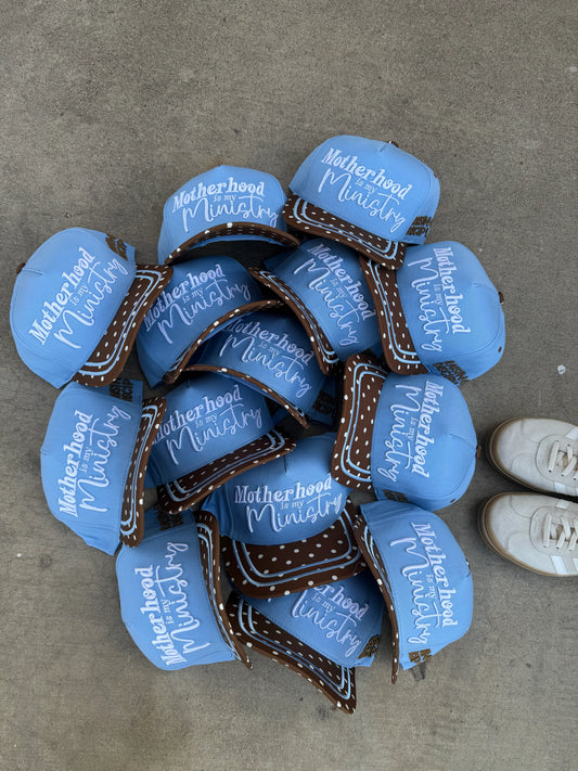 Motherhood is my Ministry Embroidered Hat