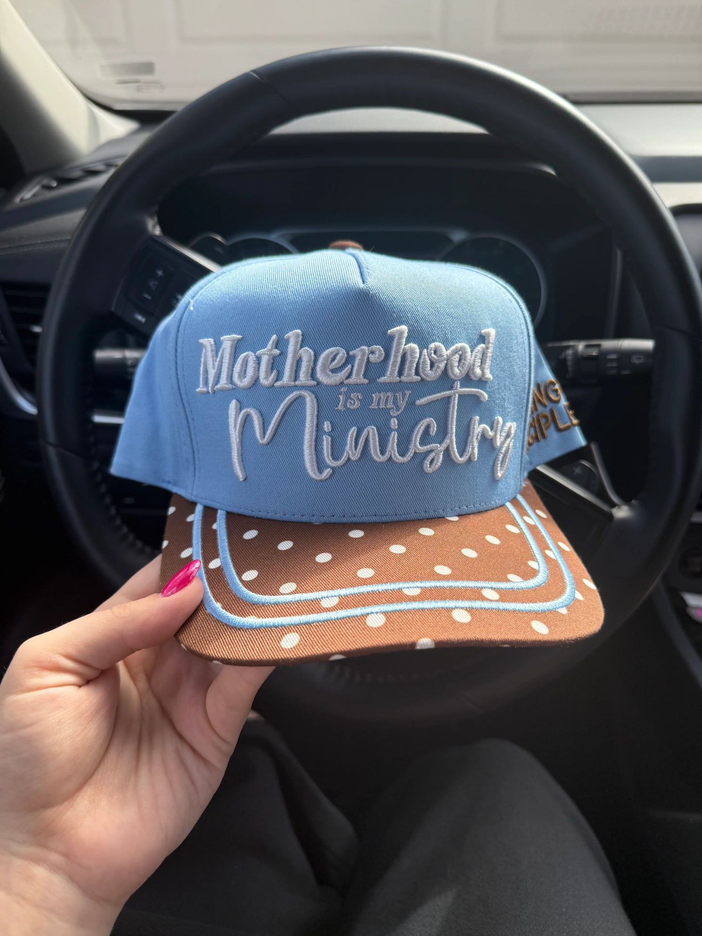 Motherhood is my Ministry Embroidered Hat