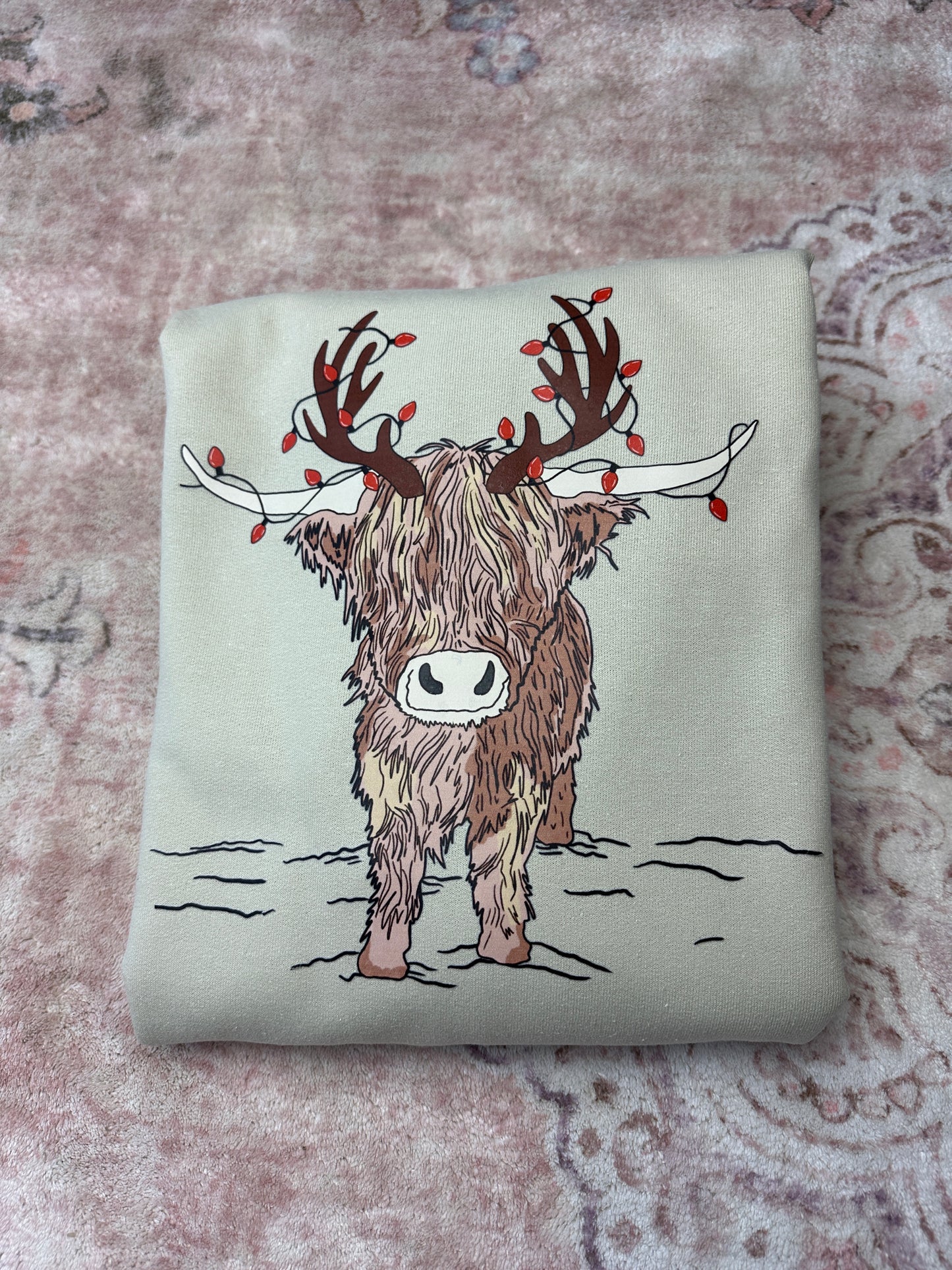 Highland Cow Christmas Crewneck