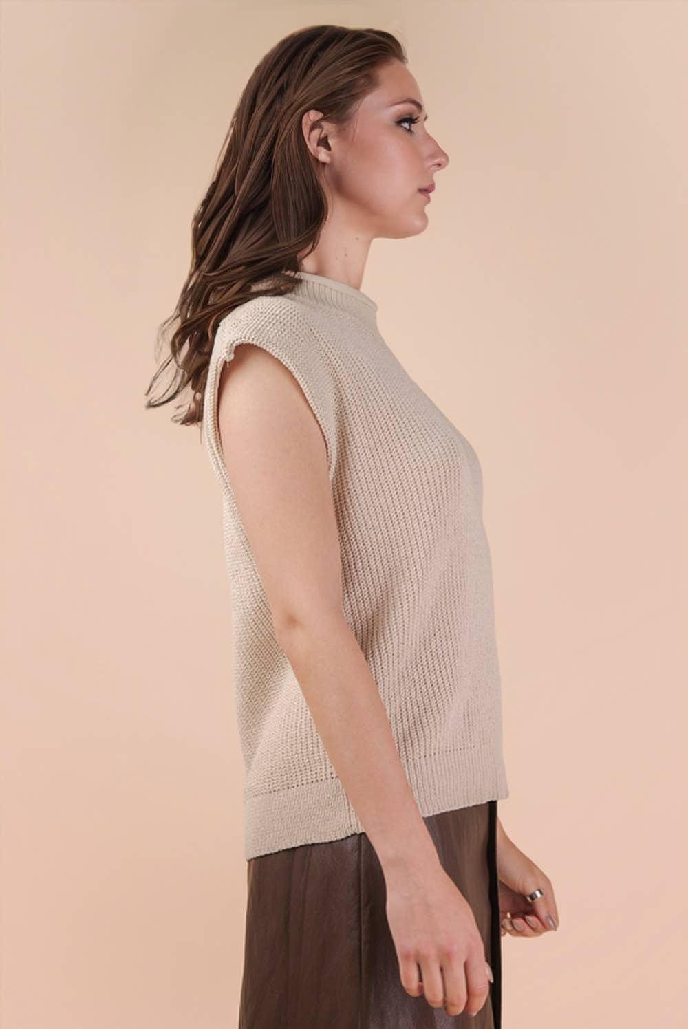 Oversized Soft Knit Sweater Vest Top (3 colors)