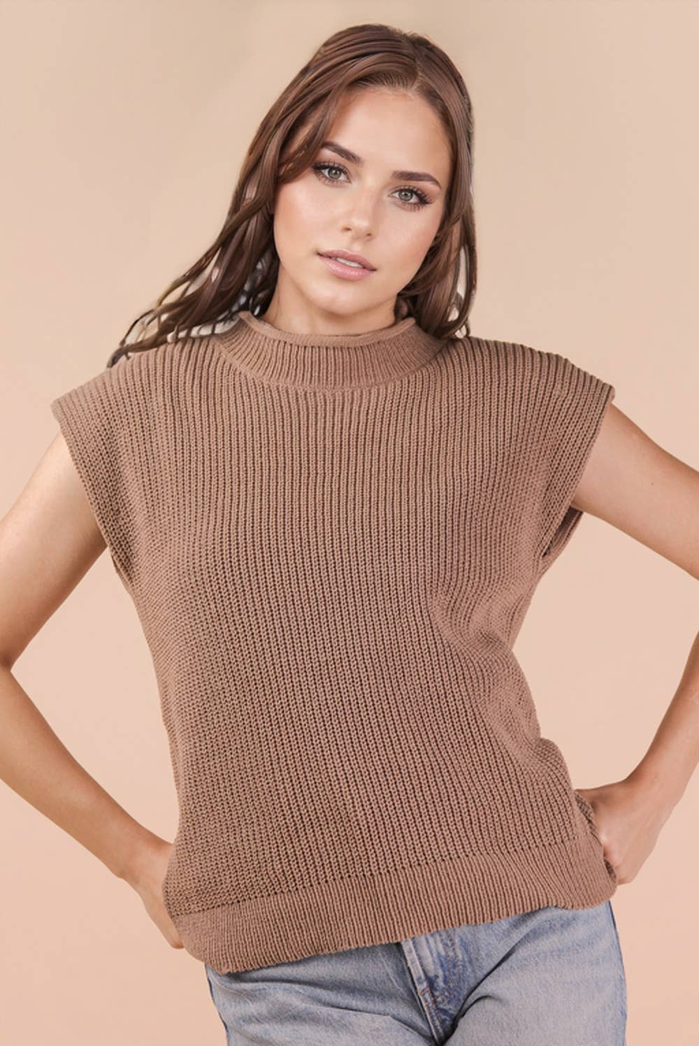 Oversized Soft Knit Sweater Vest Top (3 colors)